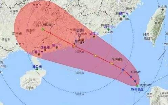 2024年12月22日台风烟花路径实时识图预测与分析